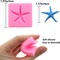 2 Pieces 3D Starfish Silicone Mold DIY Silicone Mold Fondant Pudding